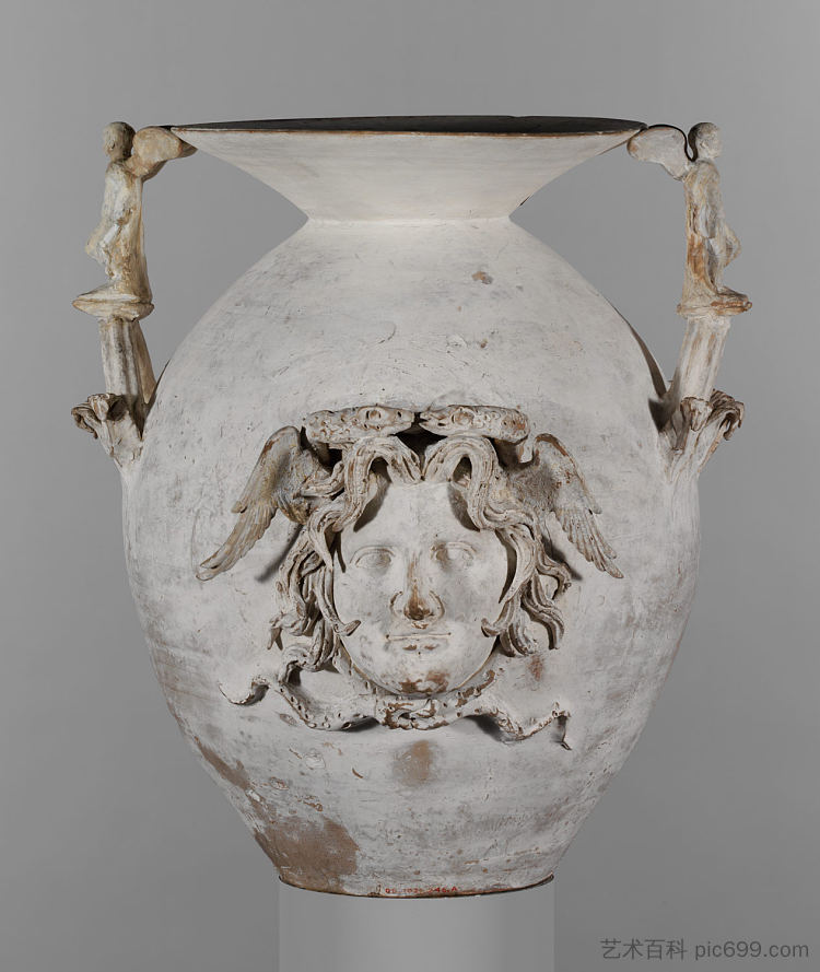 兵马俑双柄花瓶 Terracotta Two Handled Vase (c.300 BC),古希腊陶器