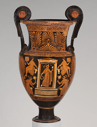 兵马俑蜗壳刀（混合碗） Terracotta Volute Krater (mixing Bowl) (c.310 BC)，古希腊陶器