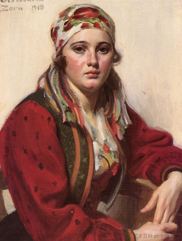 奥尔斯玛丽亚 Ols Maria (1918)，安德斯·左恩