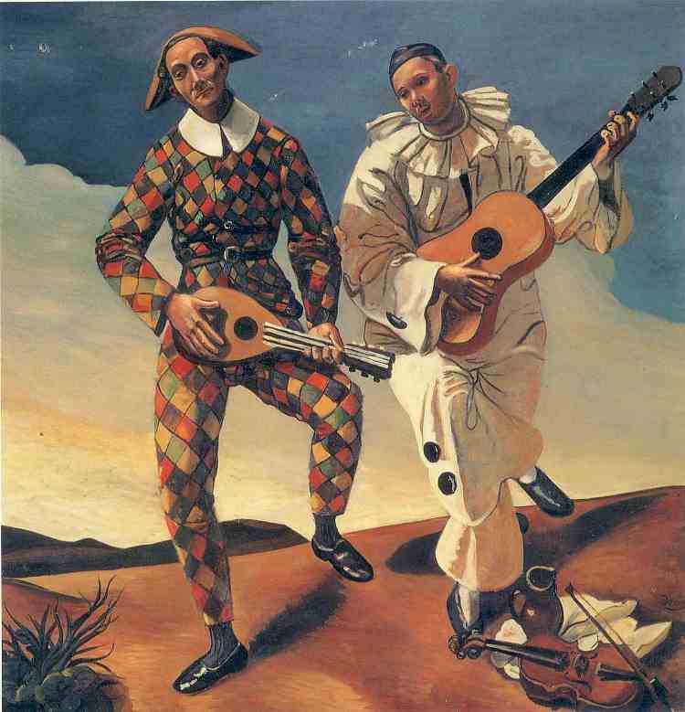 丑角和皮埃罗 Harlequin and Pierrot (1924)，安德烈·德朗