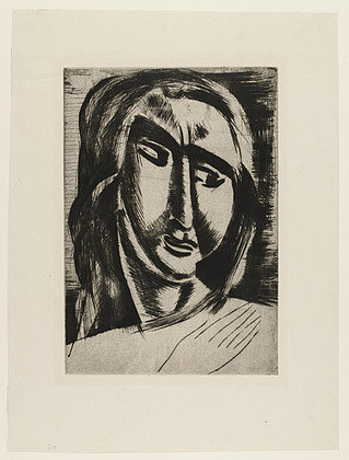 一个女人的头 Head of a Woman (1910)，安德烈·德朗