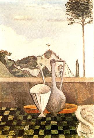 山顶十字架前的静物 The Still life in front of cross on top of the mountain (1912)，安德烈·德朗