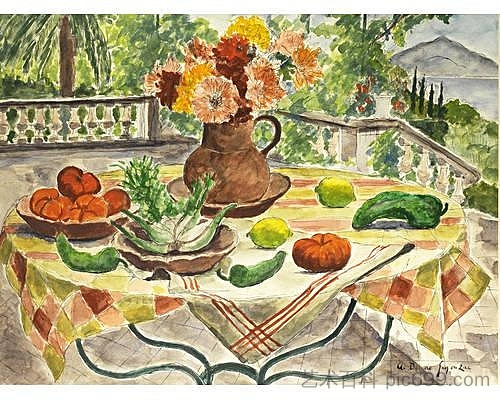茴香、辣椒和西红柿 Fenouil, poivrons et tomates (1960),安德烈·都那叶·德·斯贡札克