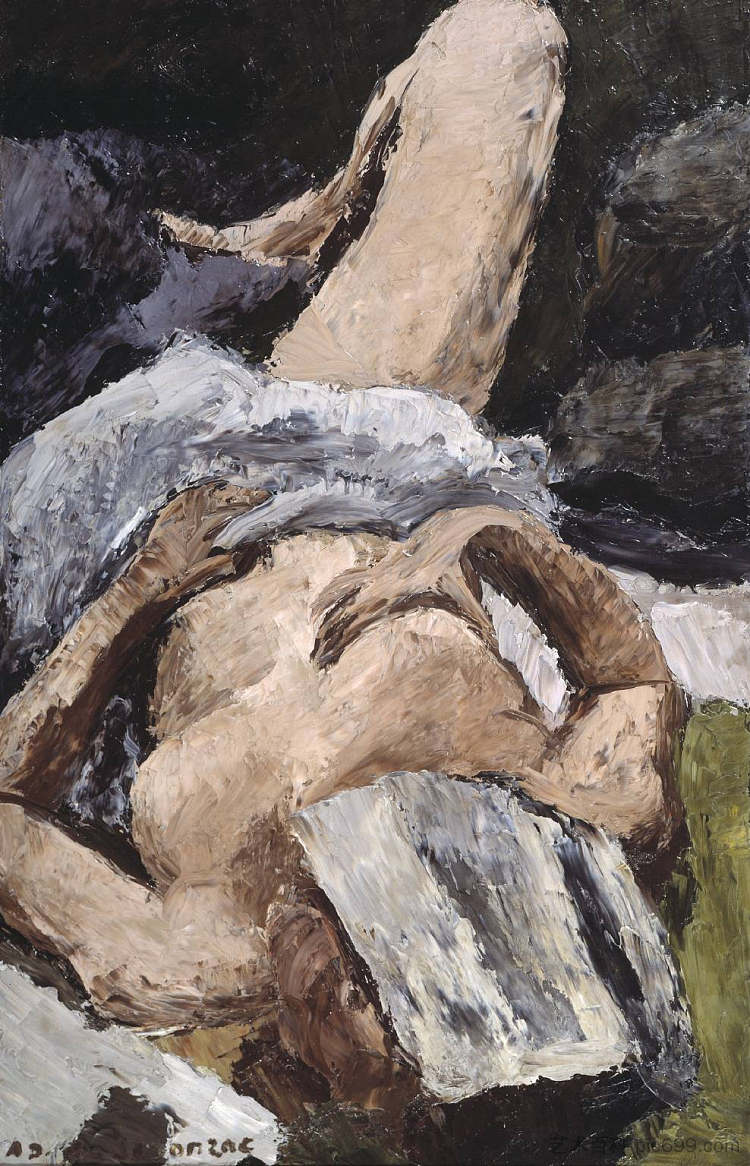 裸体与报纸 Nude with a Newspaper (1921),安德烈·都那叶·德·斯贡札克