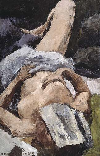 裸体与报纸 Nude with a Newspaper (1921)，安德烈·都那叶·德·斯贡札克