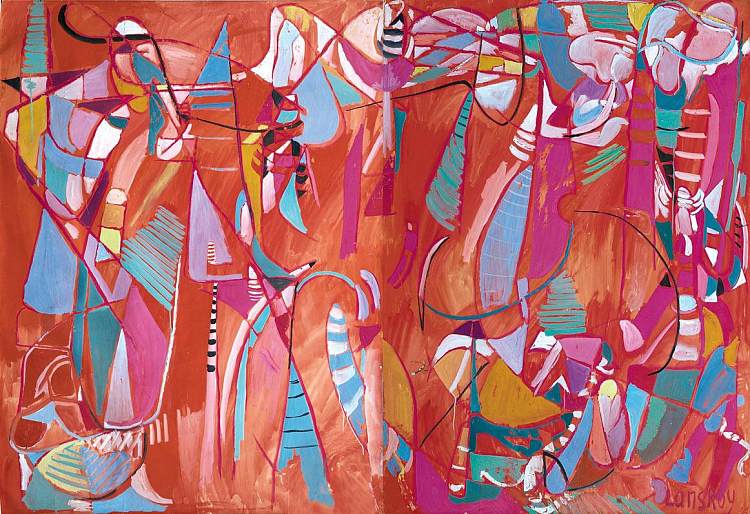抽象构图 Abstract Composition (1955)，安德烈兰斯科伊