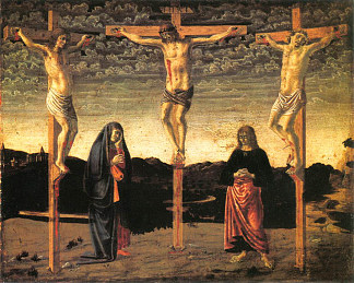 受难 Crucifixion (c.1450; Italy                     )，安德烈·德·卡斯塔格诺