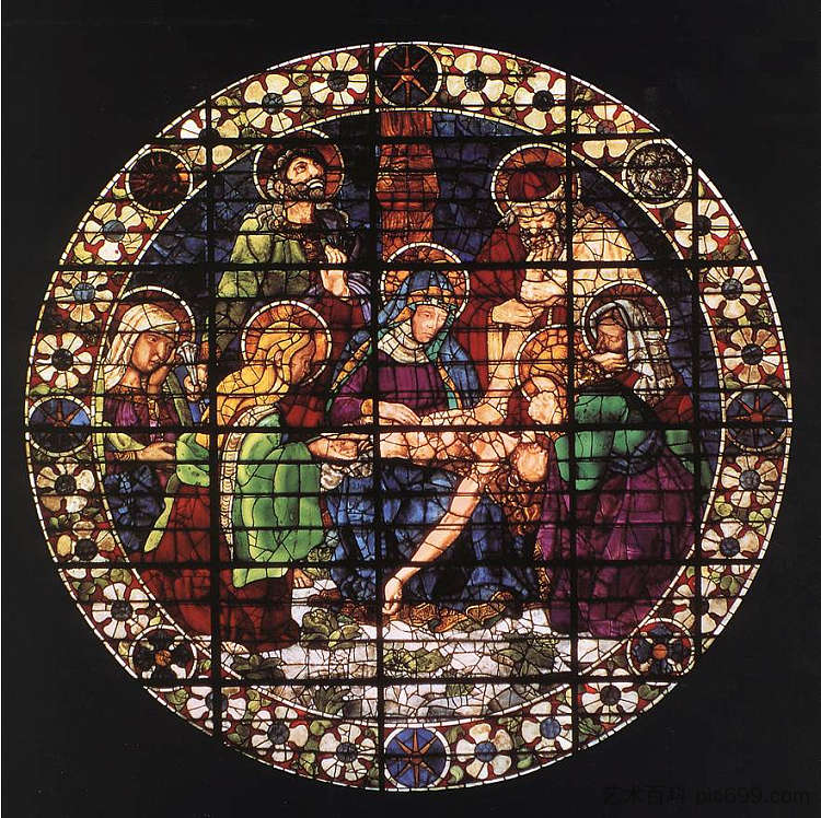基督的沉积 Deposition of Christ (c.1444; Italy ),安德烈·德·卡斯塔格诺