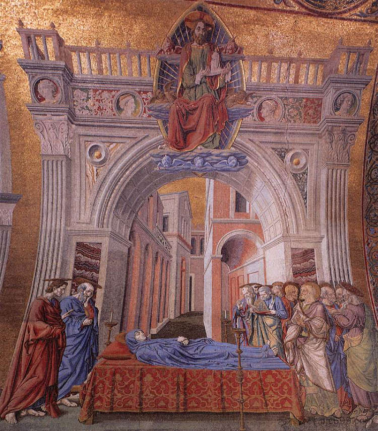 圣母安息 Dormition of the Virgin (c.1443; Italy  )，安德烈·德·卡斯塔格诺