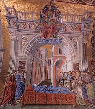 圣母安息 Dormition of the Virgin (c.1443; Italy                     )，安德烈·德·卡斯塔格诺