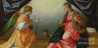 天使报喜 The Annunciation (c.1528)，安德烈·德尔·萨托