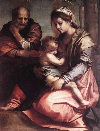 神圣家族（巴贝里尼） Holy Family (Barberini) (c.1528)，安德烈·德尔·萨托
