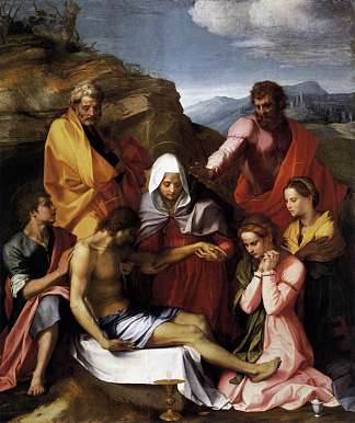圣母怜子图与圣徒 Pietà with Saints (1523 – 1524)，安德烈·德尔·萨托