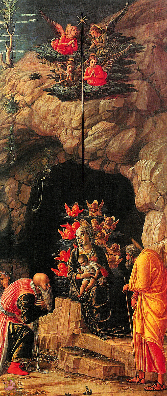 贤士的崇拜 Adoration of the Magi (1460),安德烈亚·曼特尼亚