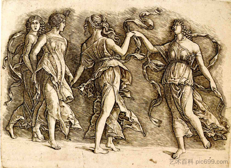 四个缪斯 Four Muses (1497)，安德烈亚·曼特尼亚