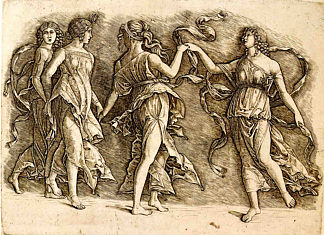 四个缪斯 Four Muses (1497)，安德烈亚·曼特尼亚
