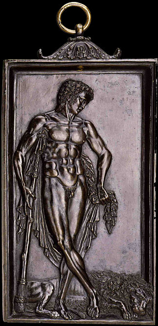 赫拉克勒斯在与狮子德内米战斗后休息 Hercules resting after the fight with the lion deNemee (1500)，安德烈亚·曼特尼亚