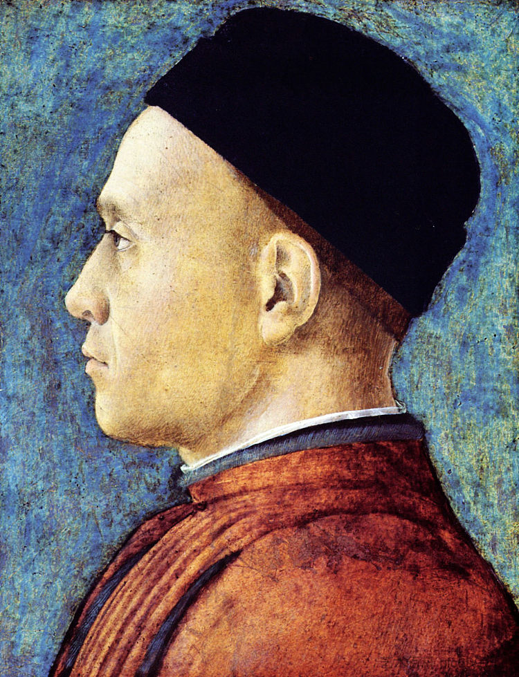 一个男人的肖像 Portrait of a Man (1460)，安德烈亚·曼特尼亚