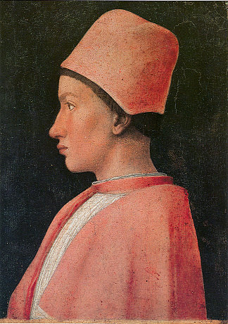 弗朗切斯科·冈萨加的肖像 Portrait of Francesco Gonzaga (c.1461)，安德烈亚·曼特尼亚