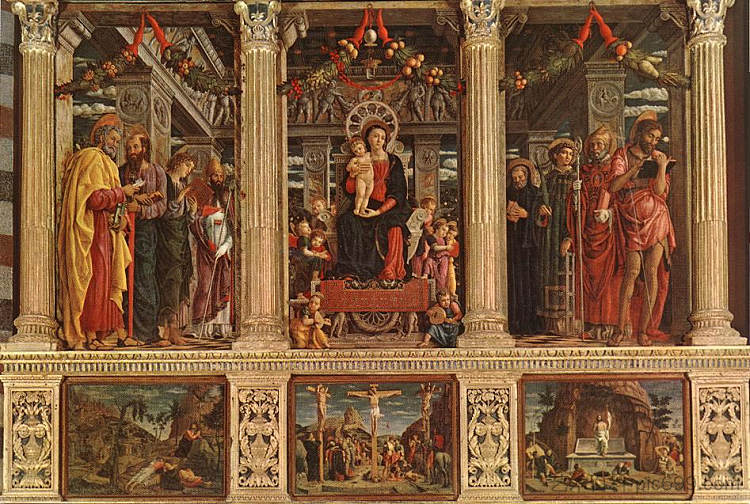 圣芝诺祭坛画 San Zeno Altarpiece (1457)，安德烈亚·曼特尼亚