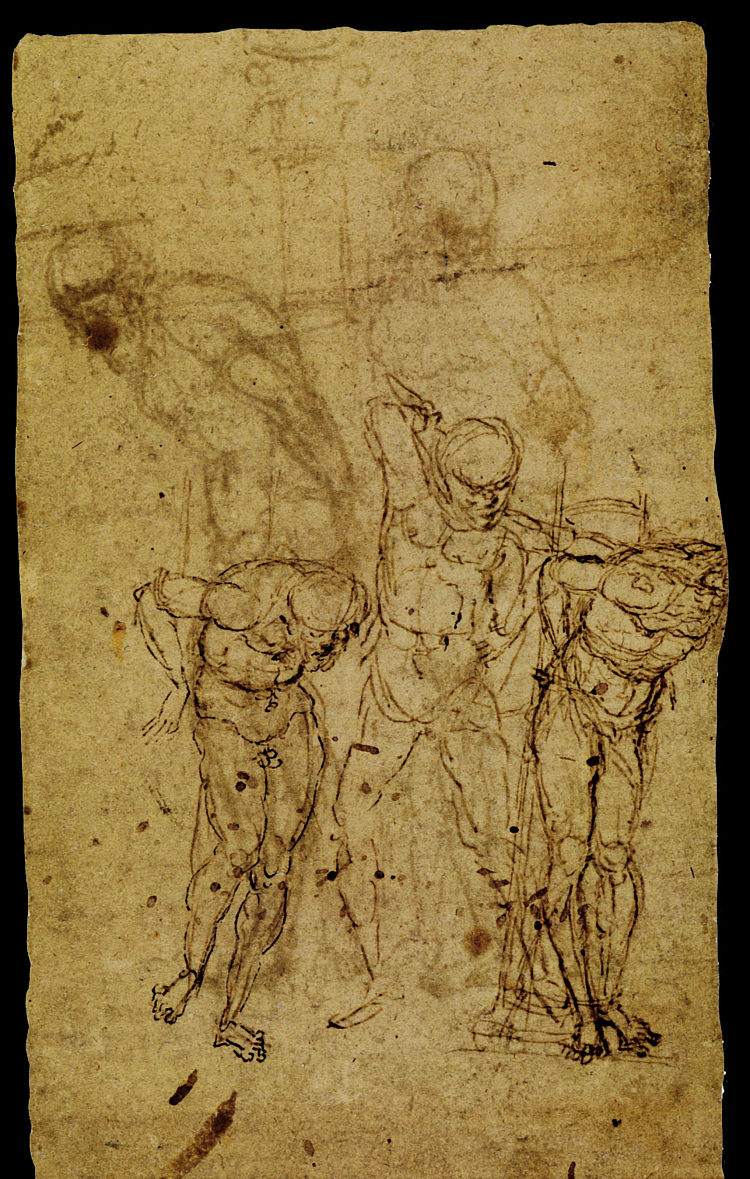 研究鞭打 Study for a Flagellation (1459 - 1506)，安德烈亚·曼特尼亚