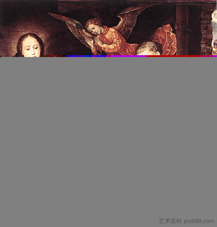 牧羊人的崇拜 Adoration of the Shepherds (1456)，安德烈亚·曼特尼亚