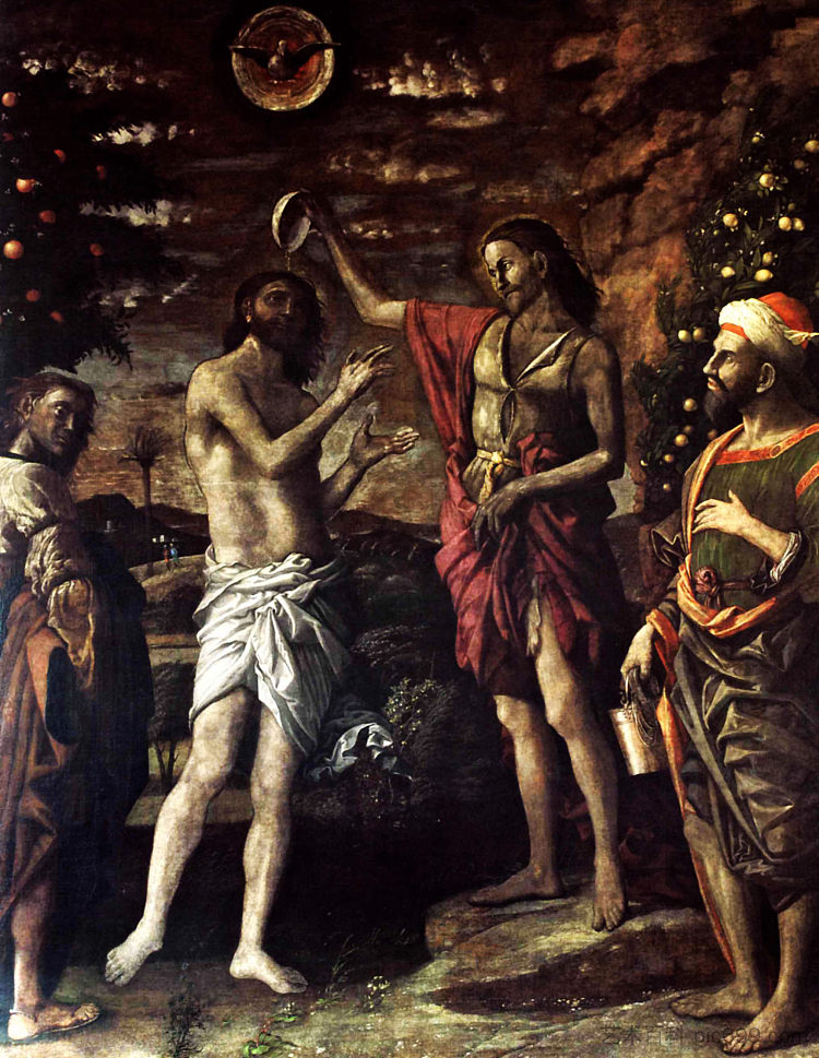 基督的洗礼 The Baptism of Christ (1506)，安德烈亚·曼特尼亚