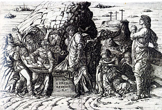 埋葬 The Entombment (1475)，安德烈亚·曼特尼亚