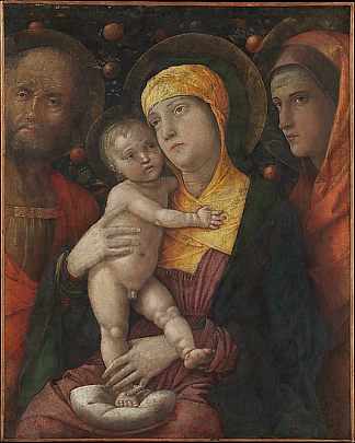 圣家与抹大拉的圣玛丽 The Holy Family with Saint Mary Magdalen (c.1495 – c.1500)，安德烈亚·曼特尼亚