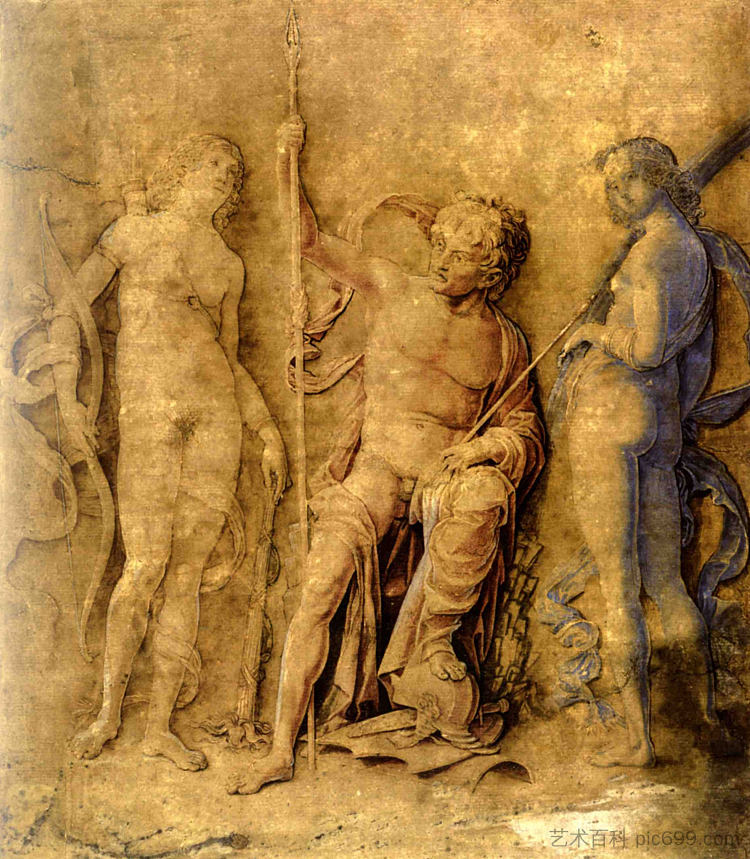 三位神灵 Three deities (1500),安德烈亚·曼特尼亚