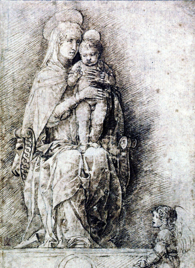 处女与圣婴 Virgin and Child (1478 - 1490)，安德烈亚·曼特尼亚