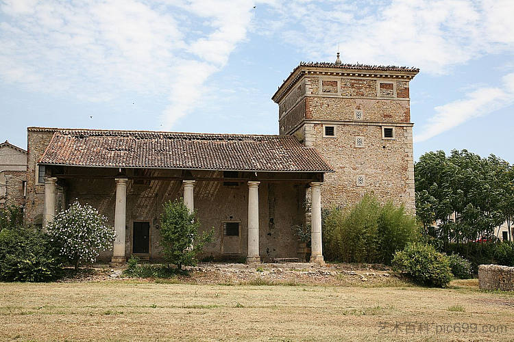 特里西诺别墅，梅莱多迪萨雷戈 Villa Trissino, Meledo di Sarego (c.1550)，安德里亚·帕拉迪奥