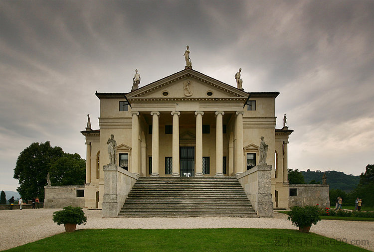 卡普拉别墅（拉罗通达），维琴察 Villa Capra (La Rotonda), Vicenza (c.1565)，安德里亚·帕拉迪奥