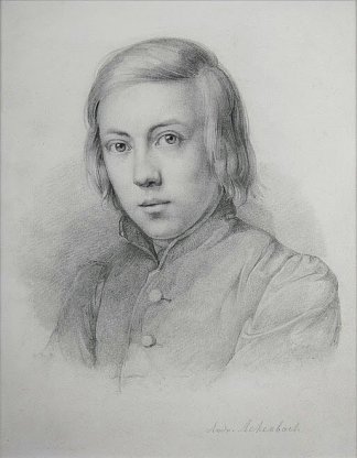 自画像 Self Portrait (c.1880)，安德烈亚斯·阿亨巴赫