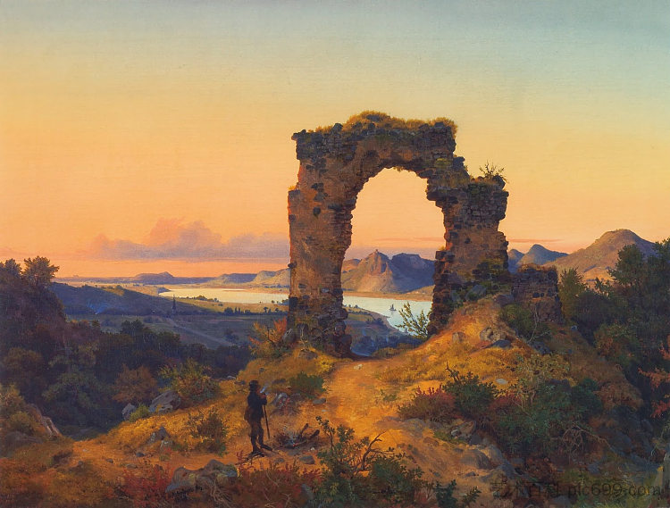 罗兰拱门 Roland's Arch (1834)，安德烈亚斯·阿亨巴赫