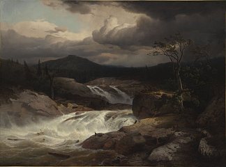 瀑布 Waterfall (1842)，安德烈亚斯·阿亨巴赫