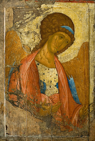 大天使米迦勒 Archangel Michael (1414; Zvenigorod,Russian Federation                     )，安德烈·鲁布列夫