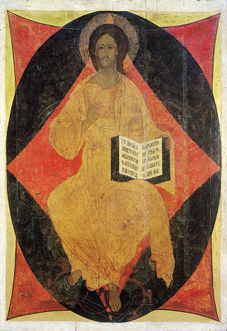 基督在威严中 Christ in Majesty (1408; Vladimiro-aleksandrovskoye / Alexandrovka / Aleksandrovskoe,Russian Federation                     )，安德烈·鲁布列夫