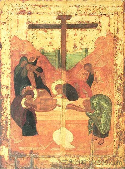 墓葬 Deposition to tomb (1425 - 1427; Russian Federation ),安德烈·鲁布列夫