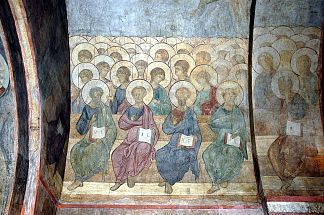 最后的审判：天使和使徒 The Last Judgement: Angels and apostles (1408; Vladimiro-aleksandrovskoye / Alexandrovka / Aleksandrovskoe,Russian Federation                     )，安德烈·鲁布列夫