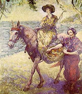 在马库托海滩上 En la playa de Macuto (1904)，安德烈斯·代·桑塔·玛丽亚