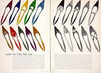 I.Miller（Harper’s Bazzar）的鞋子广告 Shoe Advertisement for I.Miller (Harper’s Bazzar) (1958)，安迪·沃霍尔