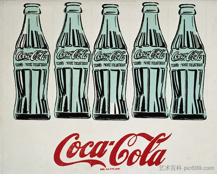 绿色可口可乐瓶 Green Coca Cola Bottles (1962)，安迪·沃霍尔