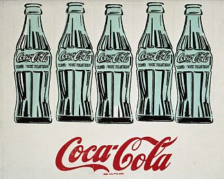 绿色可口可乐瓶 Green Coca Cola Bottles (1962)，安迪·沃霍尔