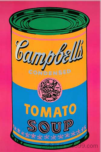 坎贝尔汤罐（番茄/粉红色） Campbell's Soup Can (Tomato/Pink) (1968)，安迪·沃霍尔