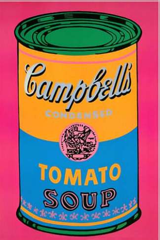 坎贝尔汤罐（番茄/粉红色） Campbell’s Soup Can (Tomato/Pink) (1968)，安迪·沃霍尔