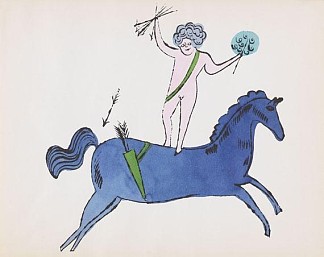 小天使和马 Cherub and Horse (1956)，安迪·沃霍尔