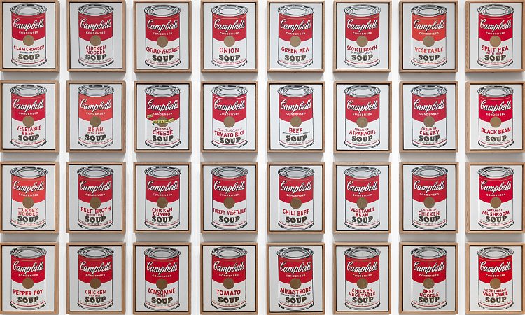 金宝汤罐 Campbell's Soup Cans (1962)，安迪·沃霍尔