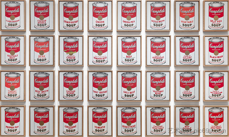 金宝汤罐 Campbell's Soup Cans (1962)，安迪·沃霍尔