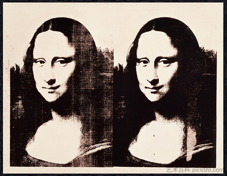 蒙娜丽莎双人房 Double Mona Lisa (1963)，安迪·沃霍尔